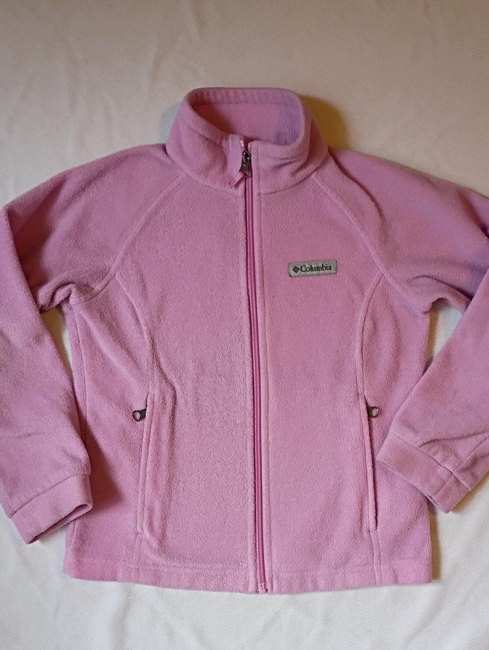 Columbia Girls' Pink Fleece Jacket - Lightweight Full-Zip